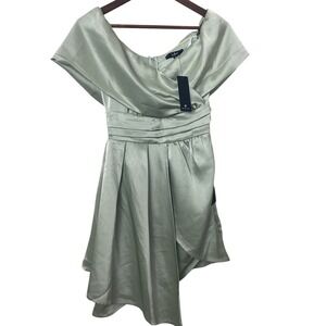 Lulus Dress XS Green Formal Fairy Tinkerbell Event Shine HoCo‎ Fun Asymmetrical